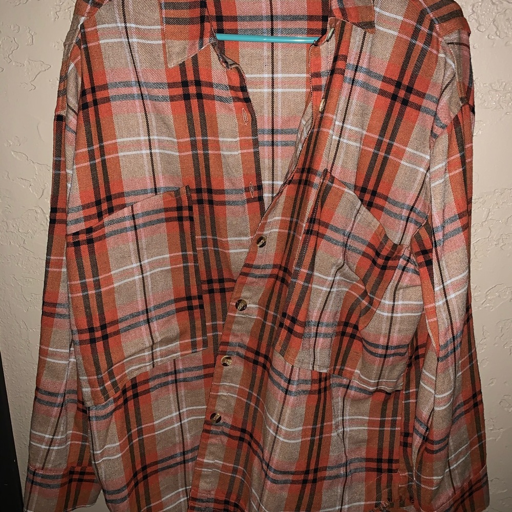 Plaid button up.